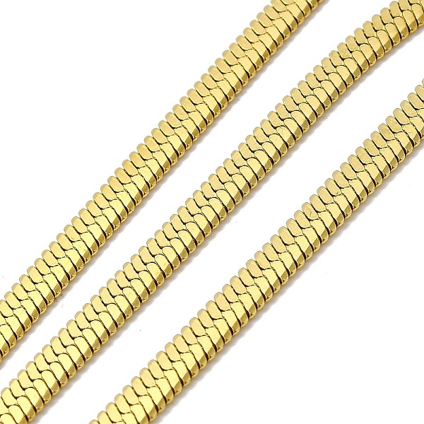 PandaHall Ion Plating(IP) 3304 Stainless Steel Flat Snake Chains, with Spool, Soldered, Golden, 5x1.5mm 304 Stainless Steel
PandaHall Ion Plating(IP) 3304 Stainless Steel Flat Snake Chains, with Spool, Soldered, Golden, 5x1.5mm 304 Stainless Steel