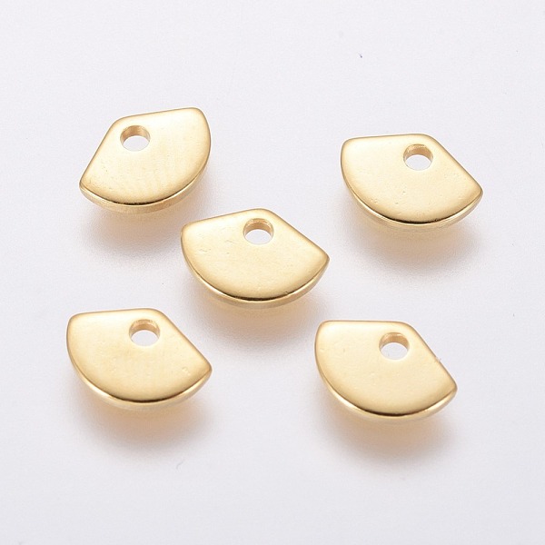 PandaHall 304 Stainless Steel Charms, Fan, Golden, 5x8x1mm, Hole: 1.2mm 304 Stainless Steel Fan
PandaHall 304 Stainless Steel Charms, Fan, Golden, 5x8x1mm, Hole: 1.2mm 304 Stainless Steel Fan