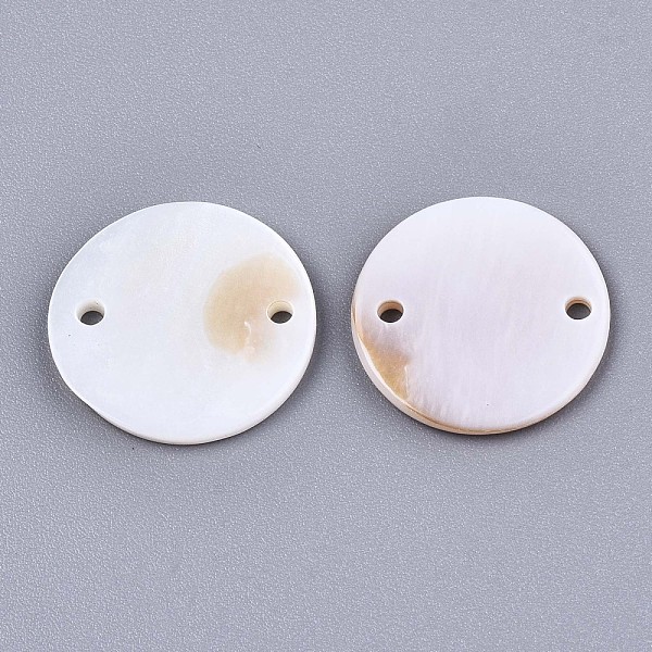 PandaHall Freshwater Shell Links Connectors, Flat Round, Seashell Color, 18x2mm, Hole: 1.5mm Shell Flat Round
PandaHall Freshwater Shell Links Connectors, Flat Round, Seashell Color, 18x2mm, Hole: 1.5mm Shell Flat Round