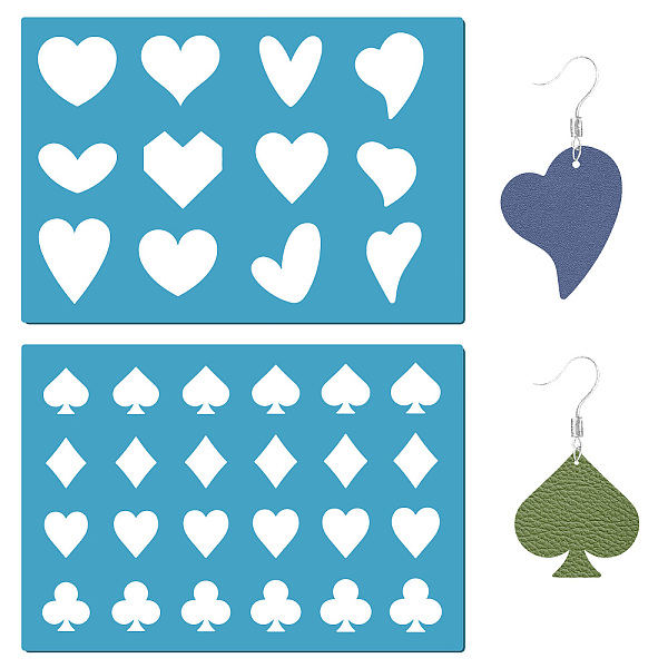 PandaHall Acrylic Earring Handwork Template, Card Leather Cutting Stencils, Deep Sky Blue, Heart Pattern, 130x90x2mm, 2pcs/set Acrylic Heart
PandaHall Acrylic Earring Handwork Template, Card Leather Cutting Stencils, Deep Sky Blue, Heart Pattern, 130x90x2mm, 2pcs/set Acrylic Heart
