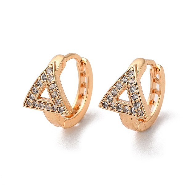 PandaHall Brass Hoop Earrings with Glass, Hollow Triangle, Light Gold, 15x11x15.5mm Brass
PandaHall Brass Hoop Earrings with Glass, Hollow Triangle, Light Gold, 15x11x15.5mm Brass