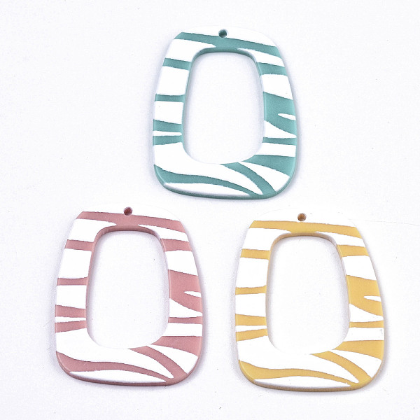 PandaHall Opaque Printed Acrylic Pendants, Trapezoid, Mixed Color, 41x31x2~3mm, Hole: 1.5mm Acrylic Trapezoid Multicolor
PandaHall Opaque Printed Acrylic Pendants, Trapezoid, Mixed Color, 41x31x2~3mm, Hole: 1.5mm Acrylic Trapezoid Multicolor