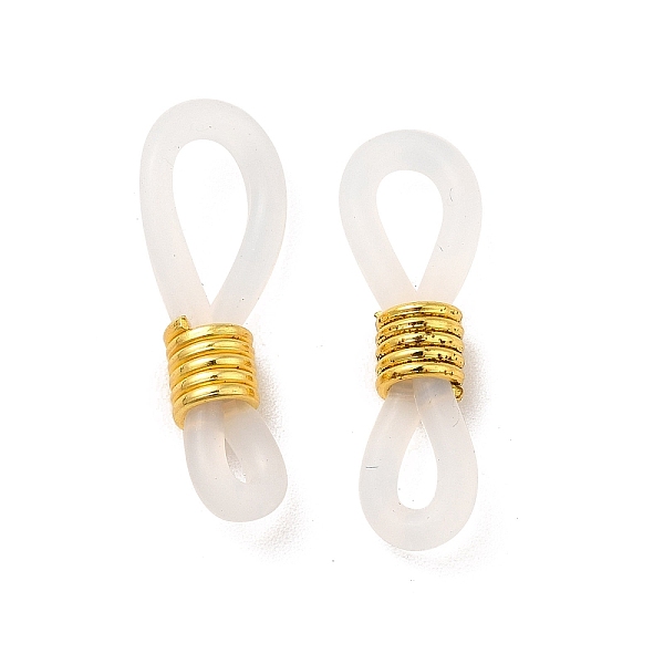 PandaHall Eyeglass Holders, Glasses Rubber Loop Ends, Iron and Plastic, Golden Color, Clear, about 4.2mm wide, 19mm long, hole: about 1.5mm...
PandaHall Eyeglass Holders, Glasses Rubber Loop Ends, Iron and Plastic, Golden Color, Clear, about 4.2mm wide, 19mm long, hole: about 1.5mm...