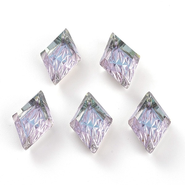 PandaHall Embossed Glass Rhinestone Pendants, Rhombus, Faceted, Vitrail Light, 19x12x6mm, Hole: 1.5mm Glass Rhombus Purple
PandaHall Embossed Glass Rhinestone Pendants, Rhombus, Faceted, Vitrail Light, 19x12x6mm, Hole: 1.5mm Glass Rhombus Purple