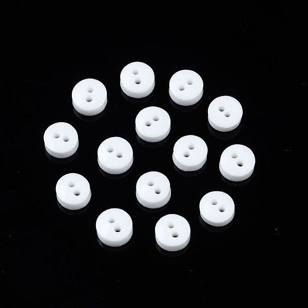 PandaHall DIY Handcraft Buttons For Dolls Clothes, Flat Round, Resin Button, White, 6mm Resin Flat Round White
PandaHall DIY Handcraft Buttons For Dolls Clothes, Flat Round, Resin Button, White, 6mm Resin Flat Round White