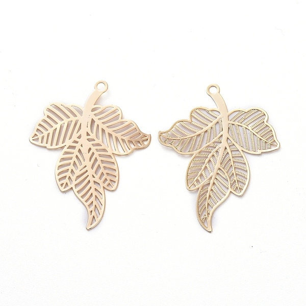 PandaHall Brass Pendants, Etched Metal Embellishments, Leaf, Real 18K Gold Plated, 31x24.2x0.2mm, Hole: 1.5mm Brass Leaf
PandaHall Brass Pendants, Etched Metal Embellishments, Leaf, Real 18K Gold Plated, 31x24.2x0.2mm, Hole: 1.5mm Brass Leaf