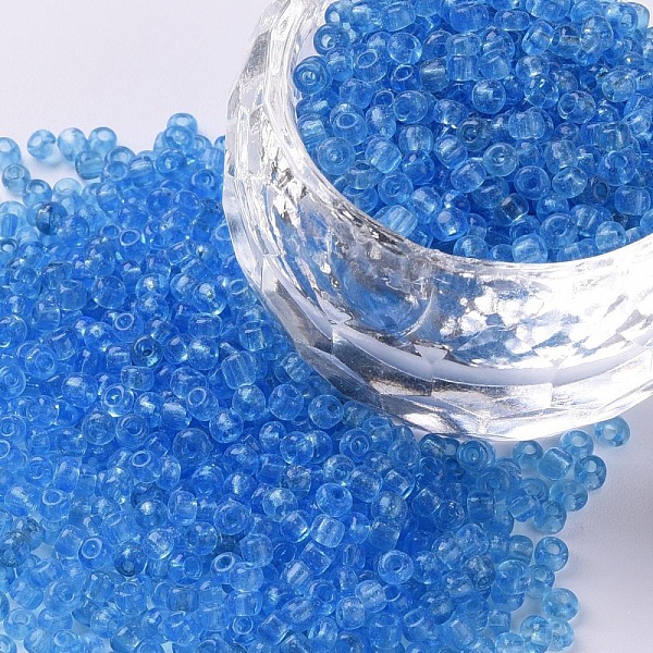 PandaHall Glass Seed Beads, Transparent, Round, Round Hole, Deep Sky Blue, 12/0, 2mm, Hole: 1mm, about 3333pcs/50g, 50g/bag, 18bags/2pounds...
PandaHall Glass Seed Beads, Transparent, Round, Round Hole, Deep Sky Blue, 12/0, 2mm, Hole: 1mm, about 3333pcs/50g, 50g/bag, 18bags/2pounds...