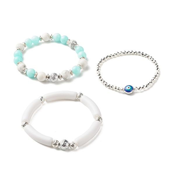 PandaHall Natural Malaysia Jade(Dyed) & Howlite & Lava Rock & Synthetic Hematite Beads Energy Power Stretch Bracelets Set for Girl Women...
PandaHall Natural Malaysia Jade(Dyed) & Howlite & Lava Rock & Synthetic Hematite Beads Energy Power Stretch Bracelets Set for Girl Women...