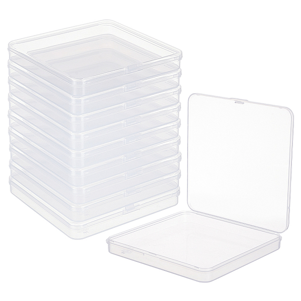 PandaHall Transparent Plastic Storage Boxes, Square Case with Hinged Lid, WhiteSmoke, 11x11.1x1.5cm Plastic Square White
PandaHall Transparent Plastic Storage Boxes, Square Case with Hinged Lid, WhiteSmoke, 11x11.1x1.5cm Plastic Square White