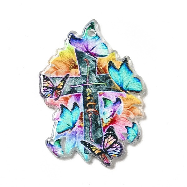 PandaHall Acrylic Pendants, Skull Theme Charms, Cross Pattern, 39x27.5x2.2mm, Hole: 1.8mm Acrylic Cross
PandaHall Acrylic Pendants, Skull Theme Charms, Cross Pattern, 39x27.5x2.2mm, Hole: 1.8mm Acrylic Cross