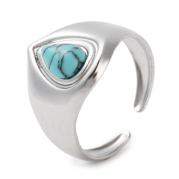 PandaHall 304 Stainless Steel Ring, Adjustable Synthetic Turquoise Rings, 15mm, Inner Diameter: Adjustable Synthetic Turquoise
PandaHall 304 Stainless Steel Ring, Adjustable Synthetic Turquoise Rings, 15mm, Inner Diameter: Adjustable Synthetic Turquoise