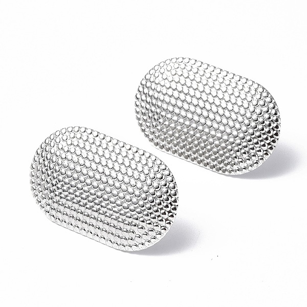 PandaHall 304 Stainless Steel Stud Earring Findings, with Vertical Loops, Oval, Stainless Steel Color, 27x16.5mm, Hole: 4mm, Pin: 0.7mm 304...
PandaHall 304 Stainless Steel Stud Earring Findings, with Vertical Loops, Oval, Stainless Steel Color, 27x16.5mm, Hole: 4mm, Pin: 0.7mm 304...