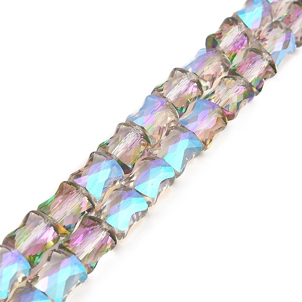 PandaHall AB Color Plated Transparent Glass Beads Strands, Faceted Bamboo Stick, Rosy Brown, 10.5~11x8x5mm, Hole: 1mm, about 59~60pcs/strand...
PandaHall AB Color Plated Transparent Glass Beads Strands, Faceted Bamboo Stick, Rosy Brown, 10.5~11x8x5mm, Hole: 1mm, about 59~60pcs/strand...