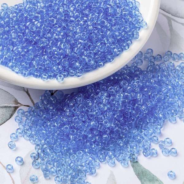 PandaHall MIYUKI Round Rocailles Beads, Japanese Seed Beads, 8/0, (RR159) Transparent Light Cornflower Blue, 8/0, 3mm, Hole: 1mm, about...
PandaHall MIYUKI Round Rocailles Beads, Japanese Seed Beads, 8/0, (RR159) Transparent Light Cornflower Blue, 8/0, 3mm, Hole: 1mm, about...