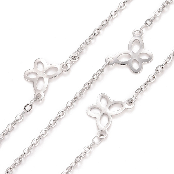 PandaHall 304 Stainless Steel Butterfly Link Cable Chains, Soldered, with Spool, Stainless Steel Color, 3x2x0.5mm 304 Stainless Steel
PandaHall 304 Stainless Steel Butterfly Link Cable Chains, Soldered, with Spool, Stainless Steel Color, 3x2x0.5mm 304 Stainless Steel