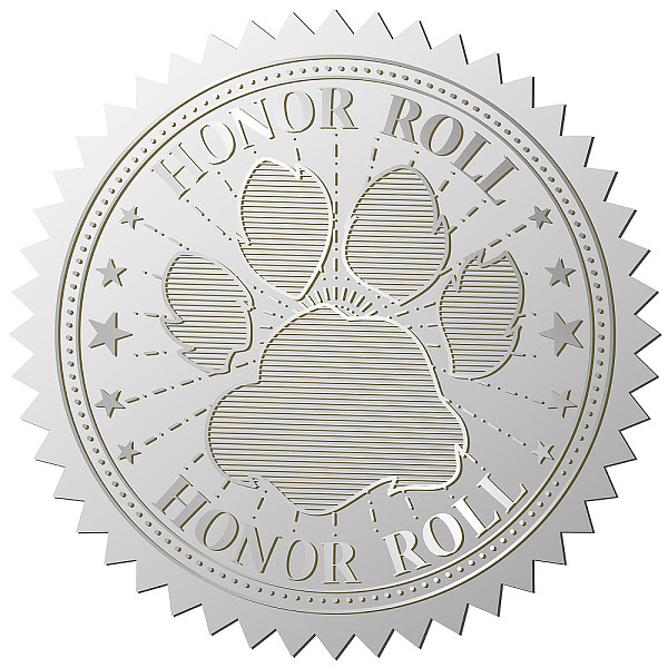 PandaHall Custom Round Silver Foil Embossed Picture Stickers, Self Adhesive Award Certificate Seals, Metallic Stamp Seal Stickers, Paw Print...
PandaHall Custom Round Silver Foil Embossed Picture Stickers, Self Adhesive Award Certificate Seals, Metallic Stamp Seal Stickers, Paw Print...