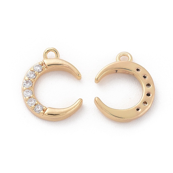 PandaHall Brass Micro Pave Cubic Zirconia Charms, Nickel Free, Moon, Clear, Real 18K Gold Plated, 10.5x8.5x1.5mm, Hole: 1mm Brass+Cubic...
PandaHall Brass Micro Pave Cubic Zirconia Charms, Nickel Free, Moon, Clear, Real 18K Gold Plated, 10.5x8.5x1.5mm, Hole: 1mm Brass+Cubic...