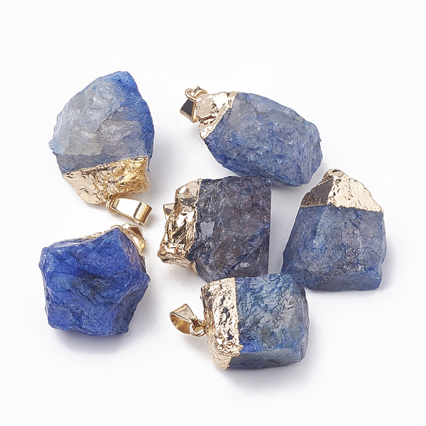 PandaHall Dyed Natural Quartz Crystal Pendants, with Golden Tone Iron Brass Findings, Nuggets, Blue, 20~30x10~18x8~18mm, Hole: 3~4x7mm...
PandaHall Dyed Natural Quartz Crystal Pendants, with Golden Tone Iron Brass Findings, Nuggets, Blue, 20~30x10~18x8~18mm, Hole: 3~4x7mm...