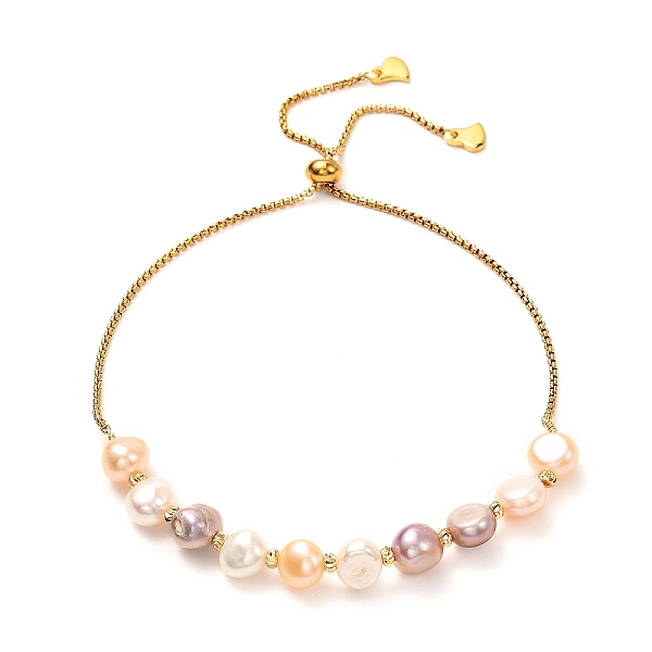 PandaHall Natural Pearl Beads Adjustable Slider Bracelet for Girl Women Gift, Brass Charms, 304 Stainless Steel Cubic Zirconia Box Chain...
PandaHall Natural Pearl Beads Adjustable Slider Bracelet for Girl Women Gift, Brass Charms, 304 Stainless Steel Cubic Zirconia Box Chain...