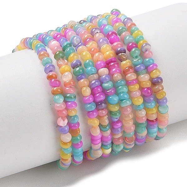 PandaHall Natural Freshwater Shell Beads Strands, Dyed, Rondelle, Mixed Color, 2x1mm, Hole: 0.5mm, about 231~235pcs/strand, 14.96''(38cm)..., Multicolor
PandaHall Natural Freshwater Shell Beads Strands, Dyed, Rondelle, Mixed Color, 2x1mm, Hole: 0.5mm, about 231~235pcs/strand, 14.96''(38cm)..., Multicolor