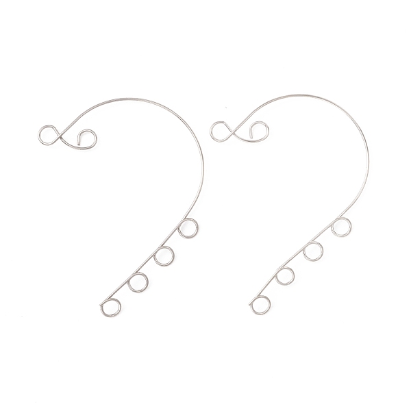 PandaHall 316 Stainless Steel Ear Cuff Findings, Climber Wrap Around Non Piercing Earring Findings with 6 Loop, Stainless Steel Color...
PandaHall 316 Stainless Steel Ear Cuff Findings, Climber Wrap Around Non Piercing Earring Findings with 6 Loop, Stainless Steel Color...