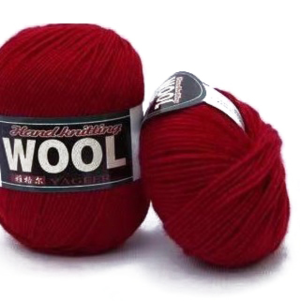 PandaHall Polyester & Wool Yarn for Sweater Hat, 4-Strands Wool Threads for Knitting Crochet Supplies, Crimson, about 100g/roll..., Pink
PandaHall Polyester & Wool Yarn for Sweater Hat, 4-Strands Wool Threads for Knitting Crochet Supplies, Crimson, about 100g/roll..., Pink