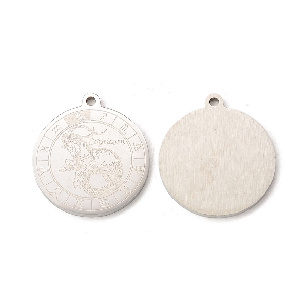 PandaHall 304 Stainless Steel Pendants, Flat Round with Constellations Charm, Stainless Steel Color, Capricorn, 28x25x1.5mm, Hole: 2mm 304...
PandaHall 304 Stainless Steel Pendants, Flat Round with Constellations Charm, Stainless Steel Color, Capricorn, 28x25x1.5mm, Hole: 2mm 304...