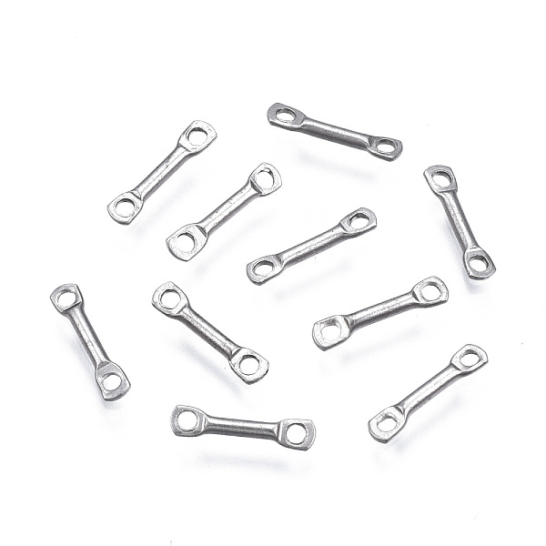 PandaHall 304 Stainless Steel Link Connectors, Stainless Steel Color, 10x2x1mm, Hole: 1.2mm 304 Stainless Steel Others
PandaHall 304 Stainless Steel Link Connectors, Stainless Steel Color, 10x2x1mm, Hole: 1.2mm 304 Stainless Steel Others