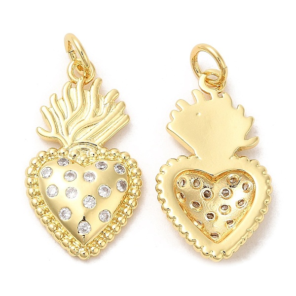 PandaHall Rack Plating Brass Pendants, with Cubic Zirconia, Heart, Real 16K Gold Plated, 22x16x3mm, Hole: 3mm Brass+Cubic Zirconia Heart..., Clear
PandaHall Rack Plating Brass Pendants, with Cubic Zirconia, Heart, Real 16K Gold Plated, 22x16x3mm, Hole: 3mm Brass+Cubic Zirconia Heart..., Clear