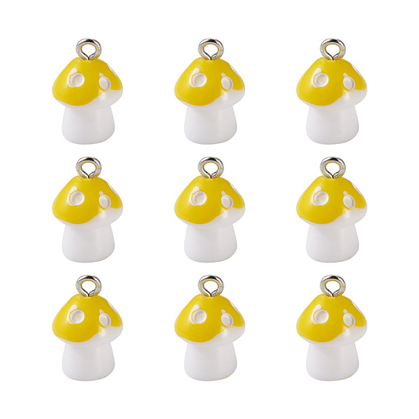 PandaHall Plastic Pendants, with Platinum Plated Iron Loop, Mushroom with Polka Dots, Yellow, 17.5x11.5x12mm, Hole: 1.5mm Plastic Mushroom...
PandaHall Plastic Pendants, with Platinum Plated Iron Loop, Mushroom with Polka Dots, Yellow, 17.5x11.5x12mm, Hole: 1.5mm Plastic Mushroom...