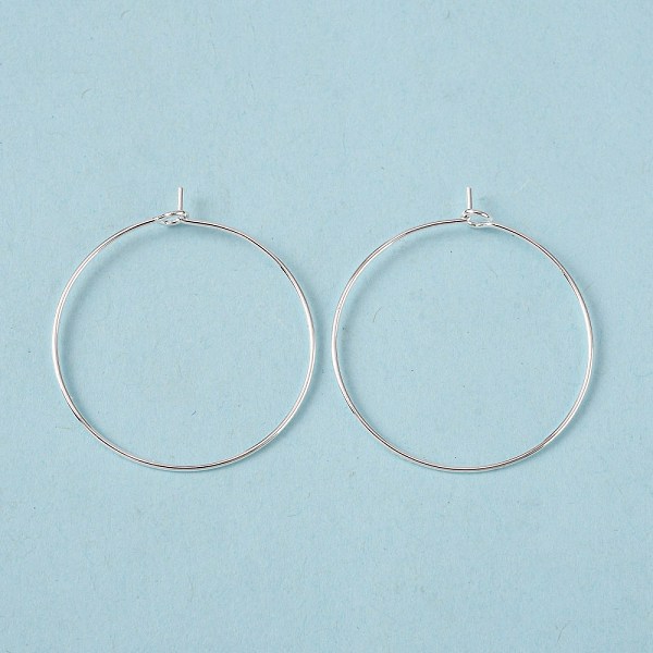 PandaHall Silver Color Plated Brass Earring Hoops, Wine Glass Charm Rings, 20 Gauge, 30x0.8mm Brass
PandaHall Silver Color Plated Brass Earring Hoops, Wine Glass Charm Rings, 20 Gauge, 30x0.8mm Brass