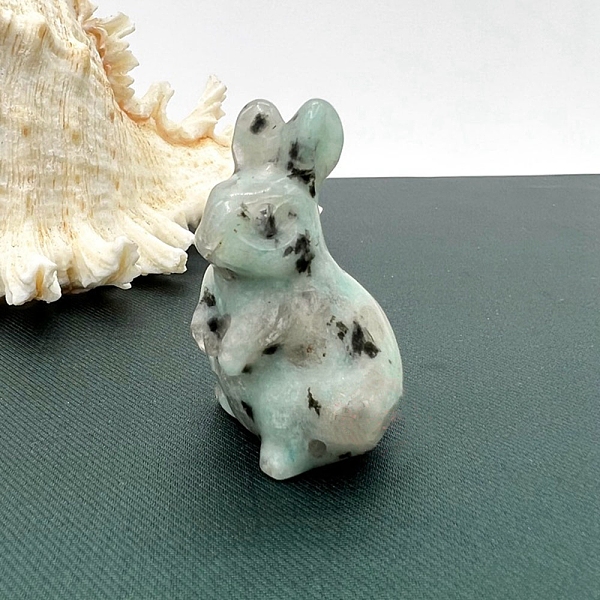 PandaHall Natural Sesame Jasper Carved Healing Rabbit Figurines, Reiki Energy Stone Display Decorations, 50mm Sesame Jasper Rabbit
PandaHall Natural Sesame Jasper Carved Healing Rabbit Figurines, Reiki Energy Stone Display Decorations, 50mm Sesame Jasper Rabbit
