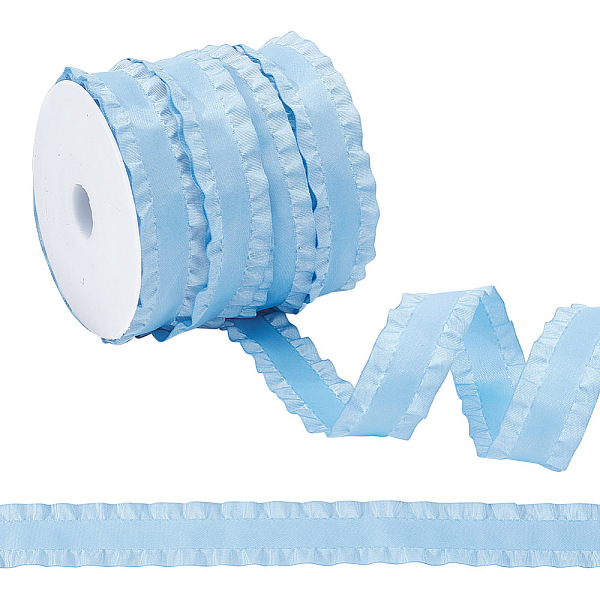 PandaHall ARRICRAFT 24.5~25 Yards Polyester Ruffled Ribbon, Wave Ribbon, Garment Accesories, Light Sky Blue, 1-5/8 inch(40mm) Polyester None
PandaHall ARRICRAFT 24.5~25 Yards Polyester Ruffled Ribbon, Wave Ribbon, Garment Accesories, Light Sky Blue, 1-5/8 inch(40mm) Polyester None