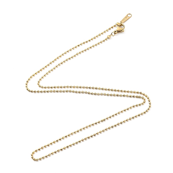 PandaHall 304 Stainless Steel Ball Chain Necklace for Women, Golden, 20.98 inch(53.3cm) 304 Stainless Steel
PandaHall 304 Stainless Steel Ball Chain Necklace for Women, Golden, 20.98 inch(53.3cm) 304 Stainless Steel