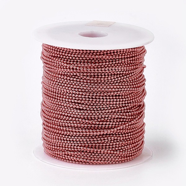 PandaHall Iron Ball Chains, Soldered, with Spool, Electrophoresis, Pale Violet Red, 1.5mm, about 100yards/roll(91.44m/roll) Iron Pink
PandaHall Iron Ball Chains, Soldered, with Spool, Electrophoresis, Pale Violet Red, 1.5mm, about 100yards/roll(91.44m/roll) Iron Pink
