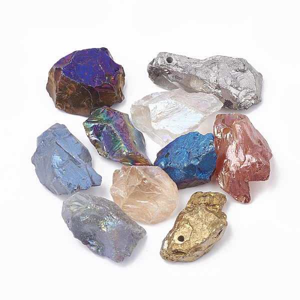 PandaHall Vacuum Plating Electroplate Natural Quartz Crystal Pendants, Nuggets, Mixed Color, 30~50x19~25x12~18mm, Hole: 2~3mm Quartz Crystal..., Multicolor
PandaHall Vacuum Plating Electroplate Natural Quartz Crystal Pendants, Nuggets, Mixed Color, 30~50x19~25x12~18mm, Hole: 2~3mm Quartz Crystal..., Multicolor