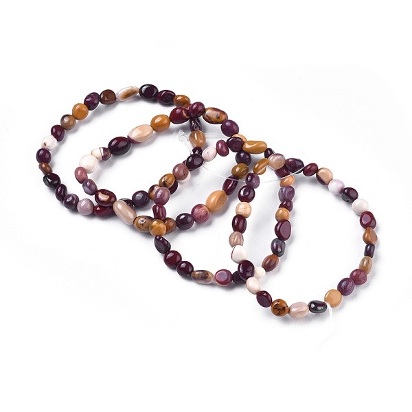 PandaHall Natural Mookaite Bead Stretch Bracelets, Tumbled Stone, Nuggets, Inner Diameter: 2~2-1/4 inch(5.2~5.6cm) Mookaite
PandaHall Natural Mookaite Bead Stretch Bracelets, Tumbled Stone, Nuggets, Inner Diameter: 2~2-1/4 inch(5.2~5.6cm) Mookaite