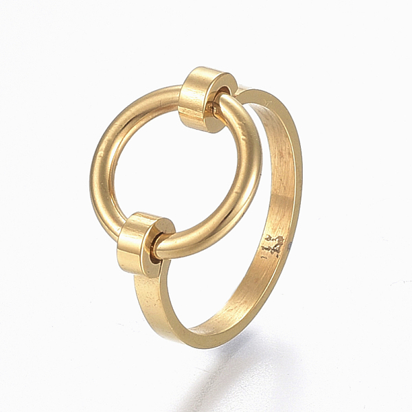 PandaHall 304 Stainless Steel Finger Rings, Size 6~9, Golden, 16~19mm 304 Stainless Steel
PandaHall 304 Stainless Steel Finger Rings, Size 6~9, Golden, 16~19mm 304 Stainless Steel