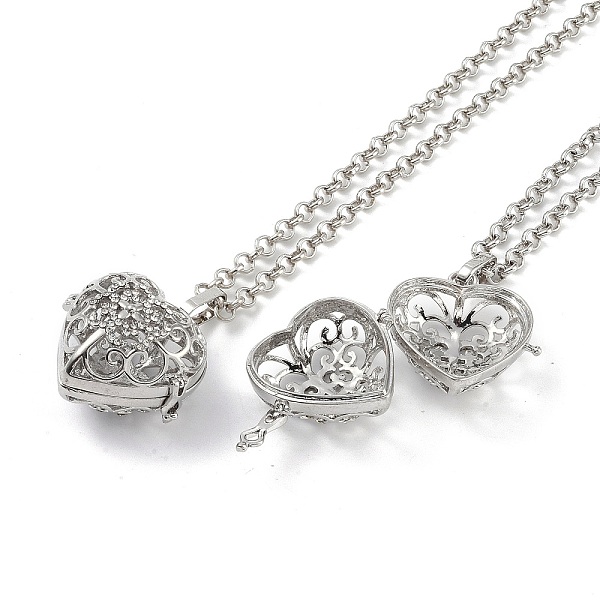 PandaHall Brass with Rhinestone Pendant Necklaces, Iron Rolo Chains, Heart, Platinum, 32.28 inch(820mm) Brass Heart Clear
PandaHall Brass with Rhinestone Pendant Necklaces, Iron Rolo Chains, Heart, Platinum, 32.28 inch(820mm) Brass Heart Clear
