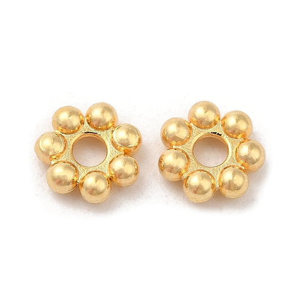 PandaHall 304 Stainless Steel Spacer Beads, Flower, Granulated Beads, Real 18K Gold Plated, 6x1.5mm, Hole: 1.6mm 304 Stainless Steel...
PandaHall 304 Stainless Steel Spacer Beads, Flower, Granulated Beads, Real 18K Gold Plated, 6x1.5mm, Hole: 1.6mm 304 Stainless Steel...