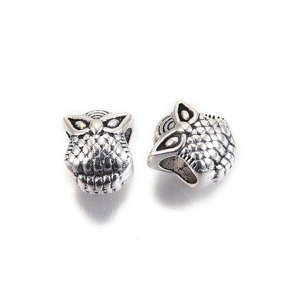 PandaHall Tibetan Style Alloy European Beads, Large Hole Beads, Cadmium Free & Lead Free, Owl Shape, Antique Silver, 10x8x8mm, Hole: 4.5mm...
PandaHall Tibetan Style Alloy European Beads, Large Hole Beads, Cadmium Free & Lead Free, Owl Shape, Antique Silver, 10x8x8mm, Hole: 4.5mm...