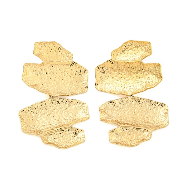 PandaHall Ion Plating(IP) 304 Stainless Steel Dangle Studs Earring, Leaf, Real 18K Gold Plated, 61x38mm 304 Stainless Steel Leaf
PandaHall Ion Plating(IP) 304 Stainless Steel Dangle Studs Earring, Leaf, Real 18K Gold Plated, 61x38mm 304 Stainless Steel Leaf