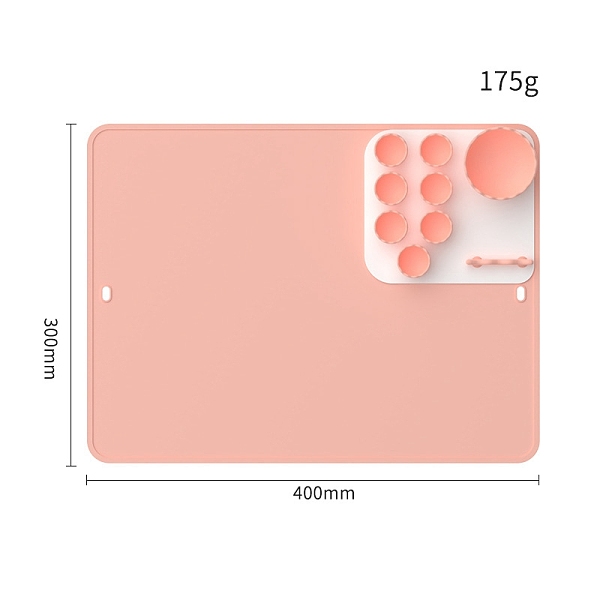 PandaHall Silicone Watercolor Oil Paint Palette Mat, Washable Drawing Pad with Water Cup, Nonslip Craft Mat, Rectangle, Salmon, 40x30cm..., Red
PandaHall Silicone Watercolor Oil Paint Palette Mat, Washable Drawing Pad with Water Cup, Nonslip Craft Mat, Rectangle, Salmon, 40x30cm..., Red