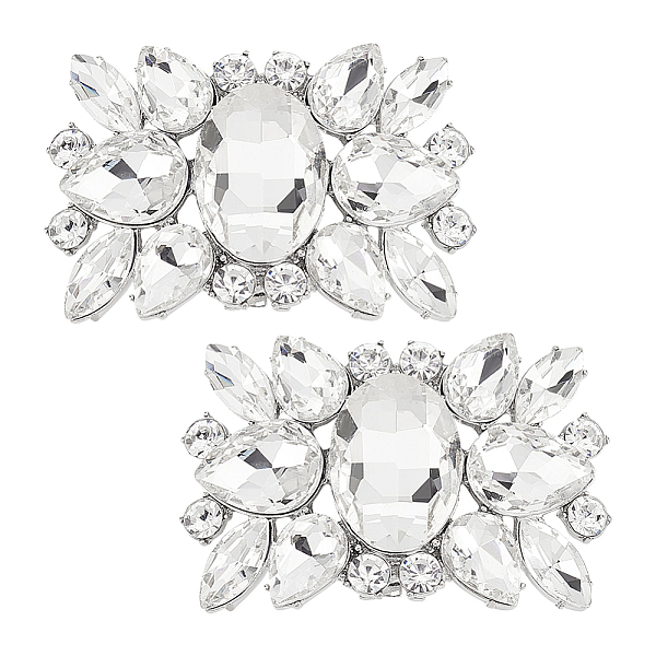 PandaHall HOBBIESAY 2Pcs Alloy Rhinestone Shoe Buckle Clips, Detachable Shoe Decoration, Rectangle, Crystal, 60x39x12mm Alloy+Rhinestone..., Clear
PandaHall HOBBIESAY 2Pcs Alloy Rhinestone Shoe Buckle Clips, Detachable Shoe Decoration, Rectangle, Crystal, 60x39x12mm Alloy+Rhinestone..., Clear