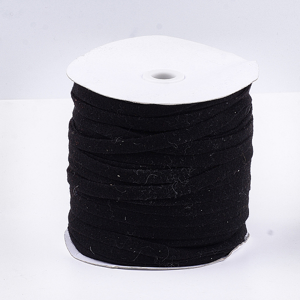 PandaHall Plush Fabric Ribbon, Polyester Ribbon, Black, 10mm, about 100yards/roll(91.44m/roll) Polyester None Black
PandaHall Plush Fabric Ribbon, Polyester Ribbon, Black, 10mm, about 100yards/roll(91.44m/roll) Polyester None Black