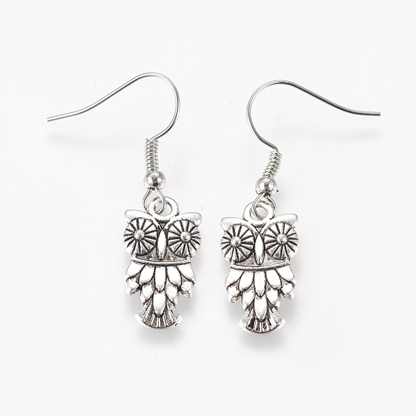 PandaHall Fashion Halloween Tibetan Style Earrings, with Brass Earring Hooks, Antique Silver, 36mm Alloy Silver
PandaHall Fashion Halloween Tibetan Style Earrings, with Brass Earring Hooks, Antique Silver, 36mm Alloy Silver