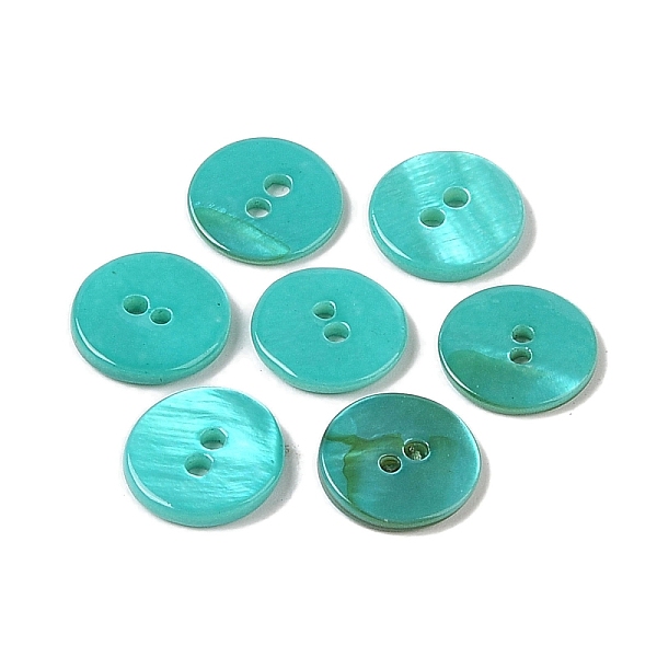PandaHall Spray Paint Natural Freshwater Shell Button, 2-Hole, Flat Round, Medium Turquoise, 11.5x1.5mm, Hole: 1.4mm Shell Flat Round
PandaHall Spray Paint Natural Freshwater Shell Button, 2-Hole, Flat Round, Medium Turquoise, 11.5x1.5mm, Hole: 1.4mm Shell Flat Round