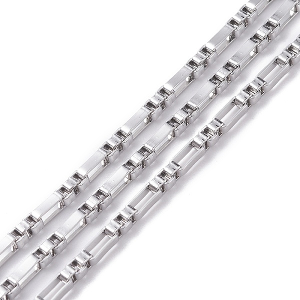 PandaHall 304 Stainless Steel Box Chains, Unwelded, with Spool, Stainless Steel Color, 6.5x3x2mm, about 32.81 Feet(10m)/Roll 304 Stainless...
PandaHall 304 Stainless Steel Box Chains, Unwelded, with Spool, Stainless Steel Color, 6.5x3x2mm, about 32.81 Feet(10m)/Roll 304 Stainless...