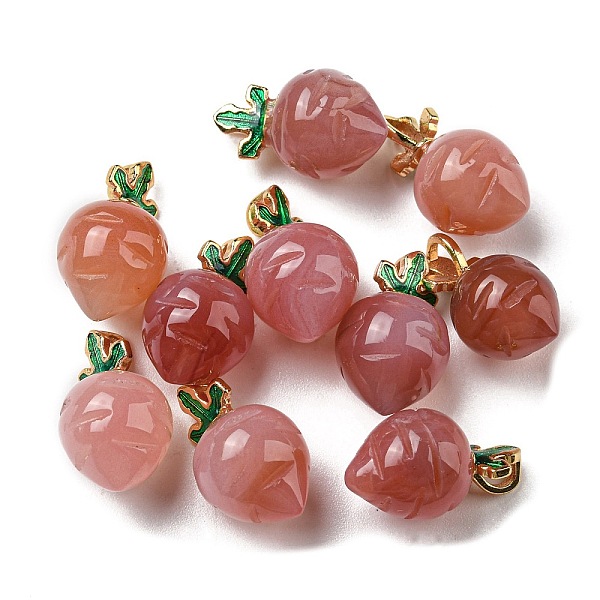 PandaHall Natural Agate Pendants, Carrot Charms with Brass Leaf, Real 14K Gold Plated, 17x10mm, Hole: 3x2mm Natural Agate Carrot
PandaHall Natural Agate Pendants, Carrot Charms with Brass Leaf, Real 14K Gold Plated, 17x10mm, Hole: 3x2mm Natural Agate Carrot
