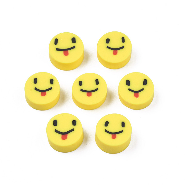 PandaHall Handmade Polymer Clay Beads, Flat Round with Expression, Yellow, 9~10x4~5mm, Hole: 1.6mm Polymer Clay Flat Round Yellow
PandaHall Handmade Polymer Clay Beads, Flat Round with Expression, Yellow, 9~10x4~5mm, Hole: 1.6mm Polymer Clay Flat Round Yellow